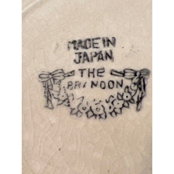 Vintage Octagonal Japanese Plate Hand Painted Floral Design Japan The Prinoon - Picture 5 of 5